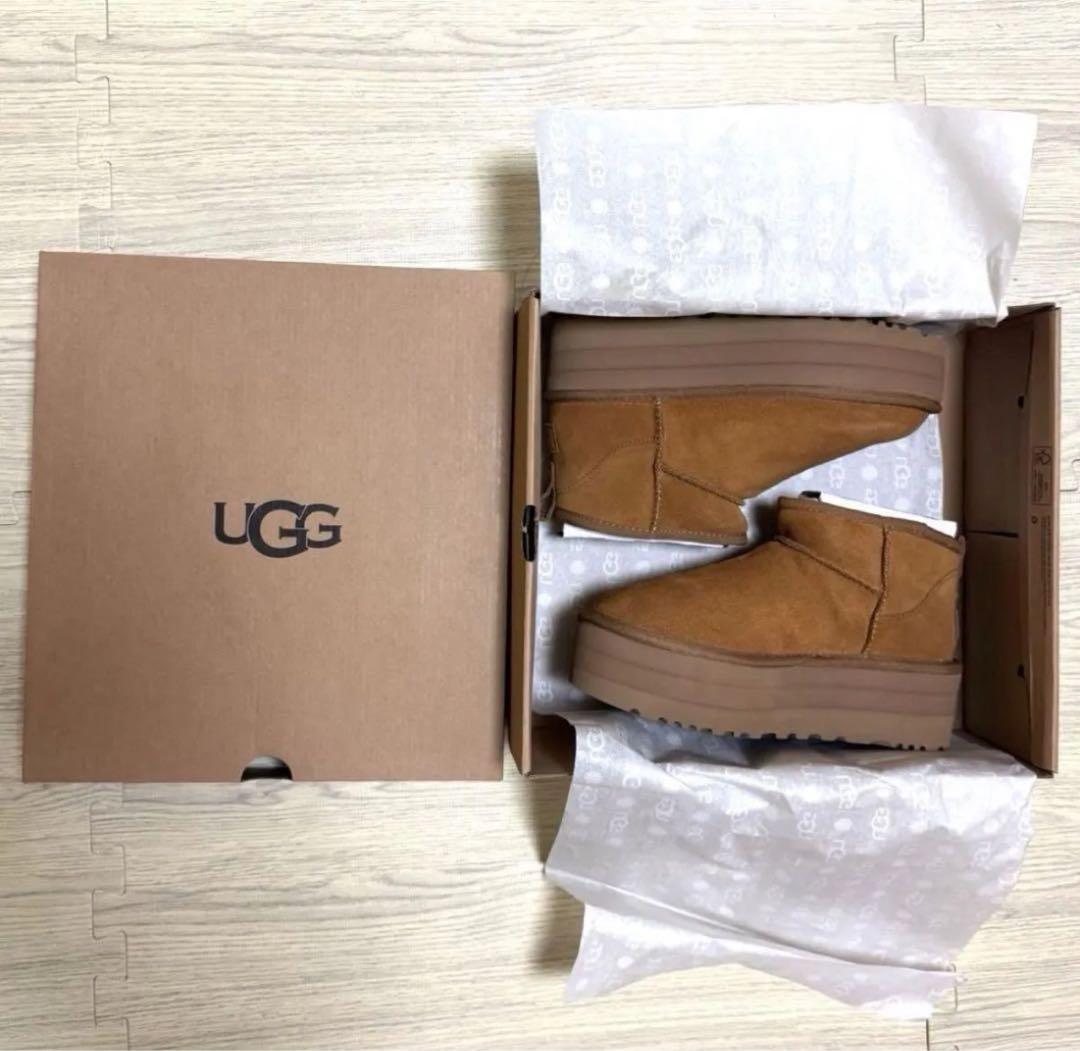 【新品未使用】UGG クラシック ウルトラ ミニ プラットフォーム24cm