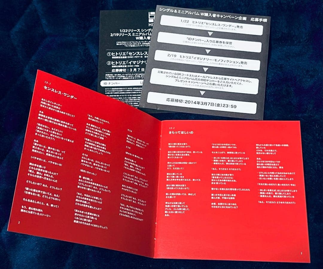 ヒトリエ / センスレス・ワンダー 初回生産限定盤 CD+DVD wowaka