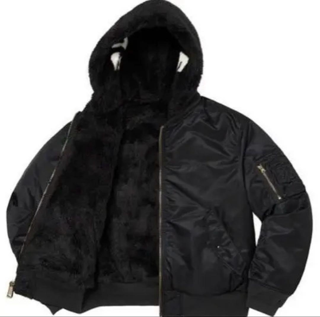 岩田剛典さん着用モデル同型同色Faux Fur Reversible MA-1