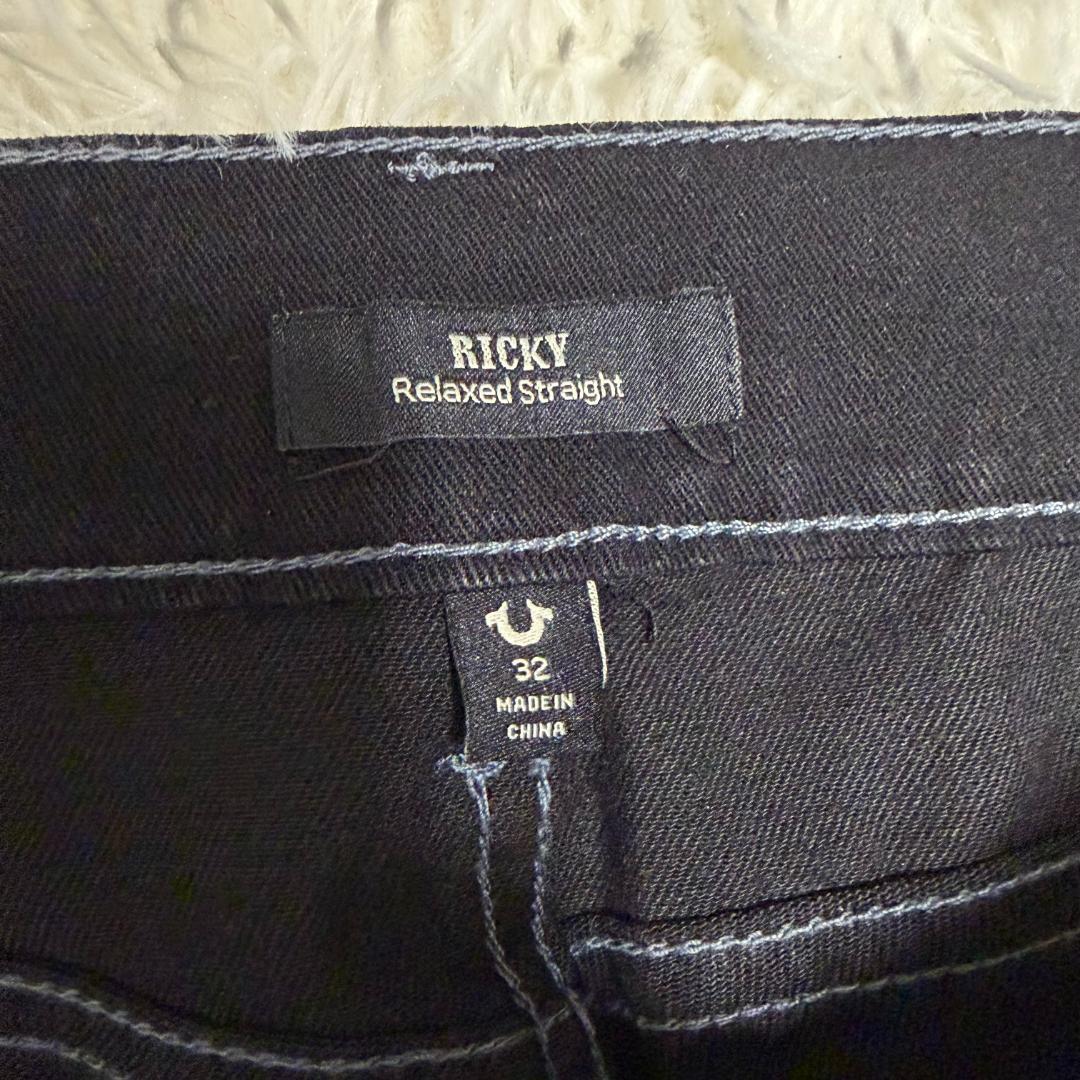 新品 トゥルーレリジョン リッキー FLAP SN 黒 ブラック W32 Y2K