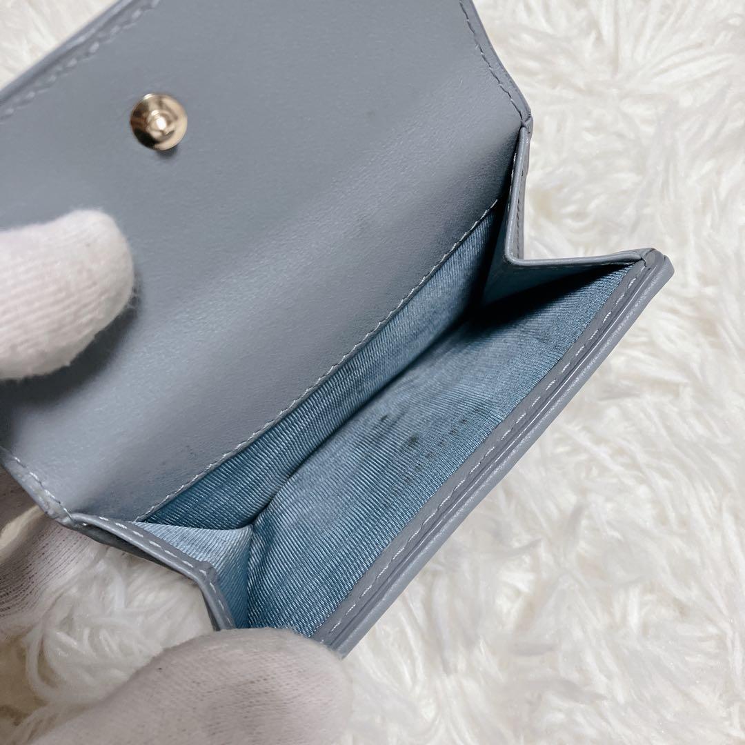 ChristianDior 三つ折り財布 ロータスウォレット カナージュ レザー