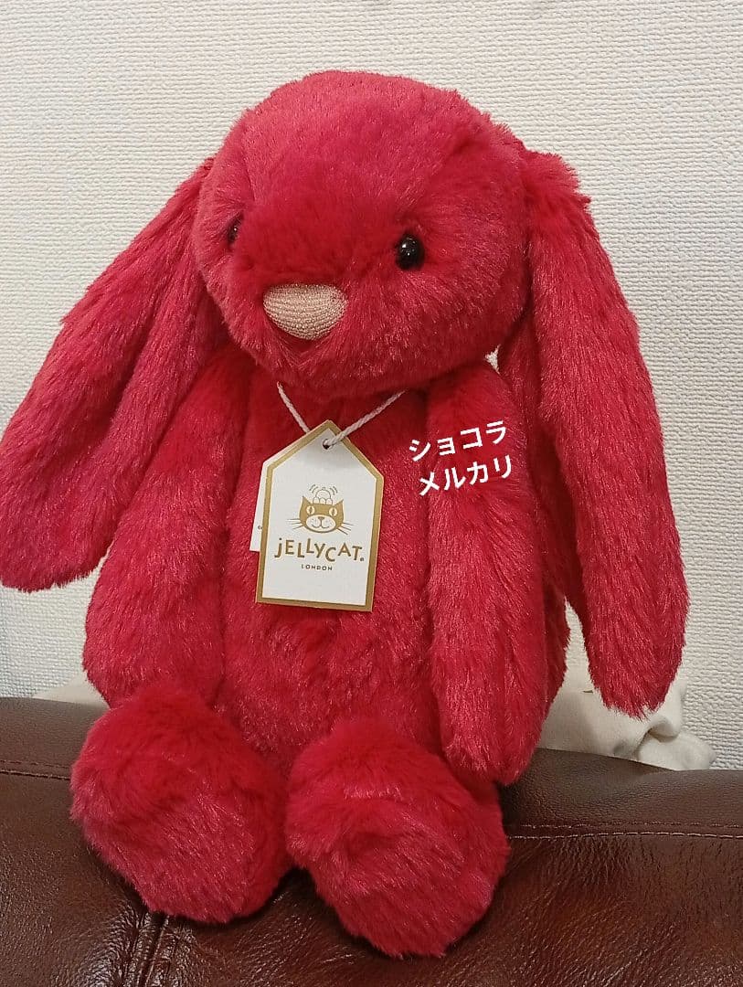  Luxe Bunny Scarlett 赤　うさぎ ぬいぐるみ