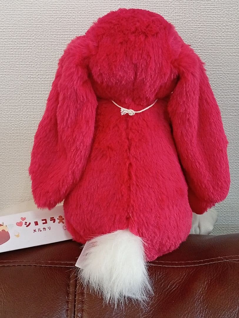  Luxe Bunny Scarlett 赤　うさぎ ぬいぐるみ