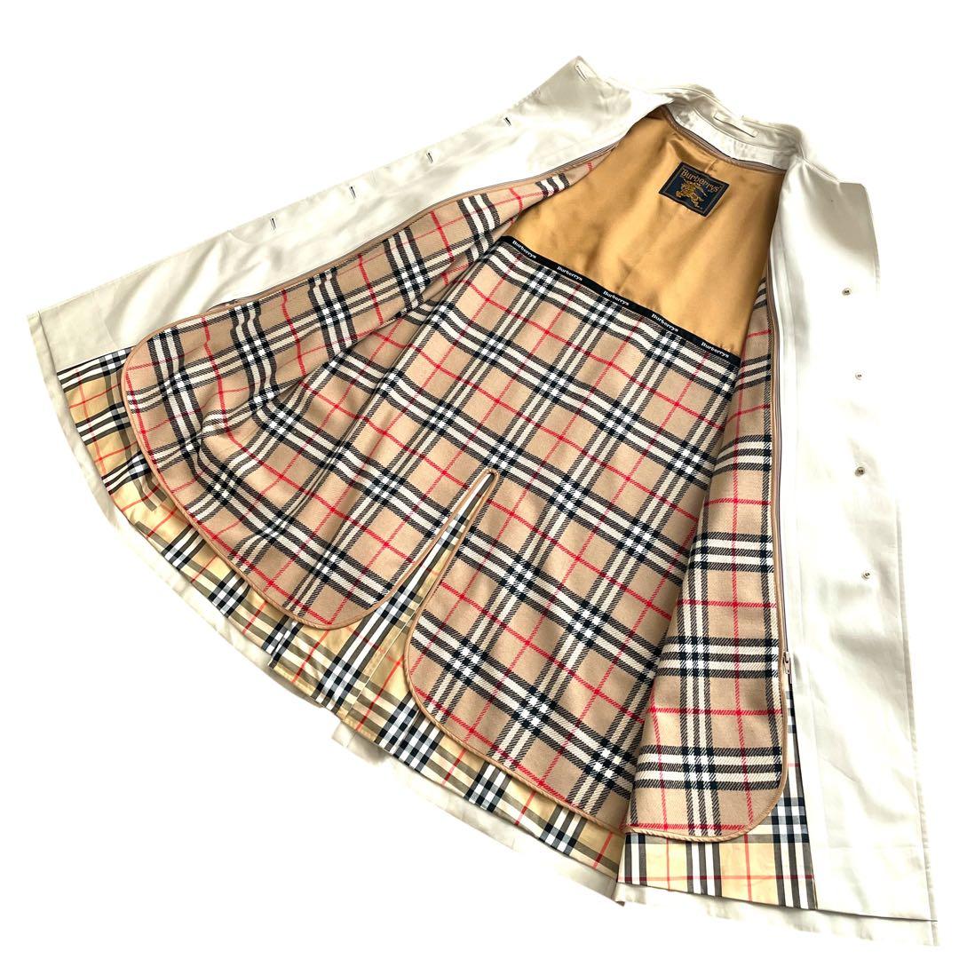 美品 Burberry バルマカーンコート ベージュ 特注品 金タグ ライナー付