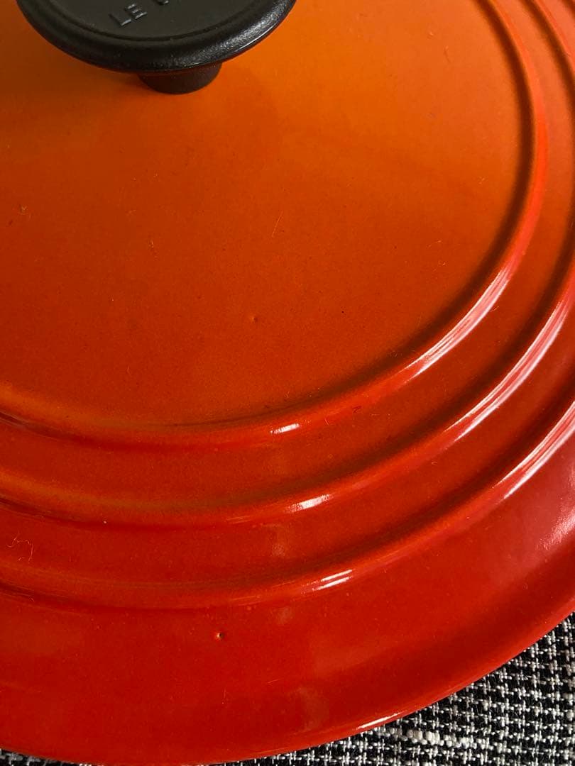 Le Creuset ル・クルーゼ両手鍋 オレンジ 22cm