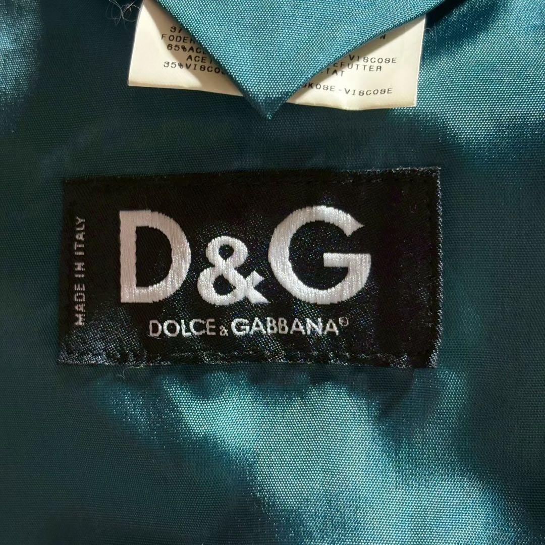 希少アーカイブ】D&G ドルチェ＆ガッバーナ 幾何学テクスチャ ジャケット 48