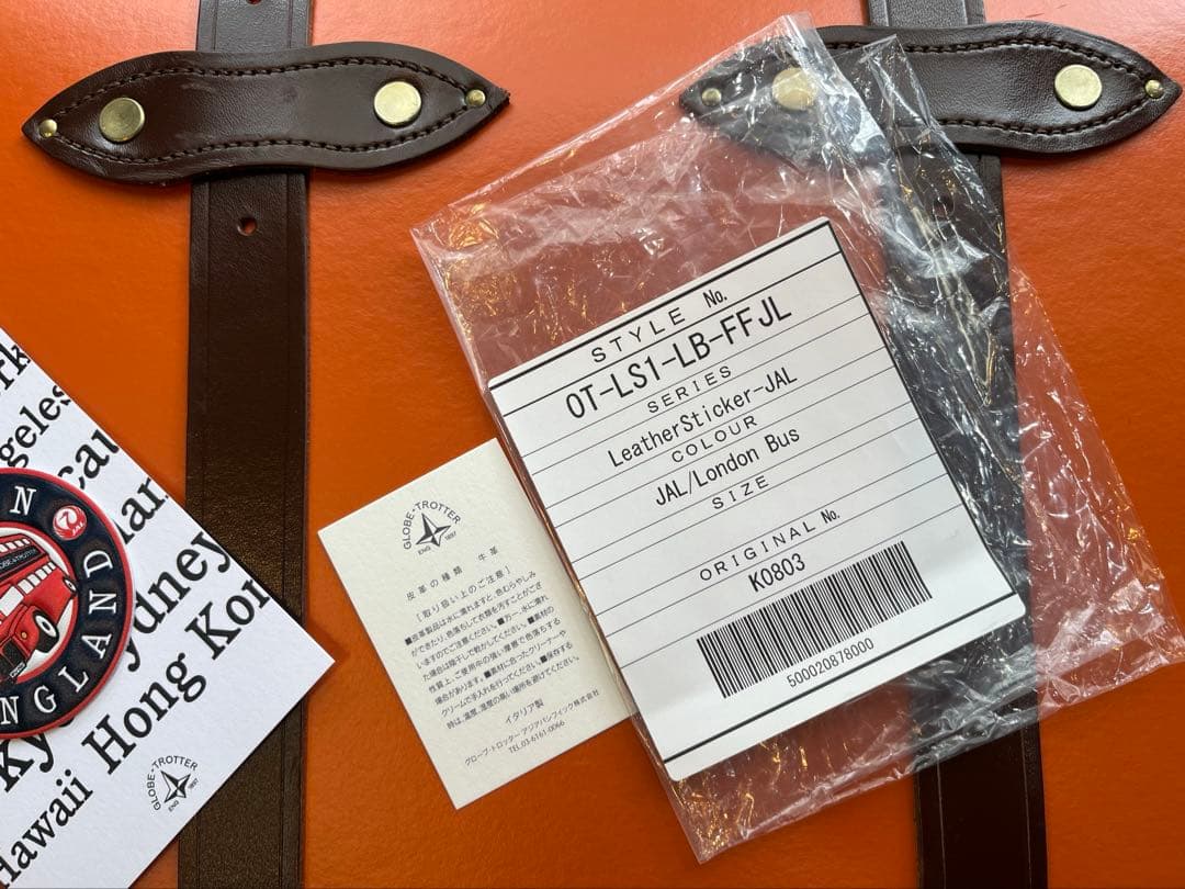 き*た様 Globe-Trotter JALオリジナル レザーステッカー　限定品