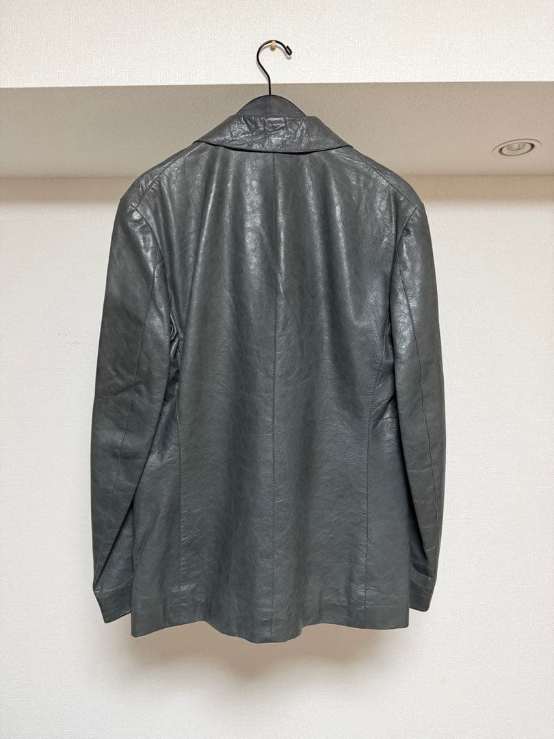 jil sander ラフシモンズ期　レザーテーラードジャケット