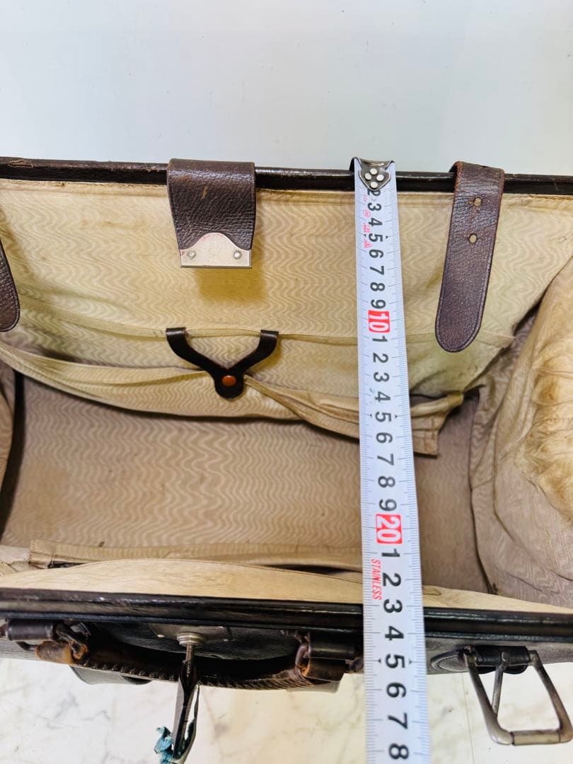 旅行 トランク レザー 鞄 ポーチセカンドバッグ アンティーク 昭和レトロ　希少