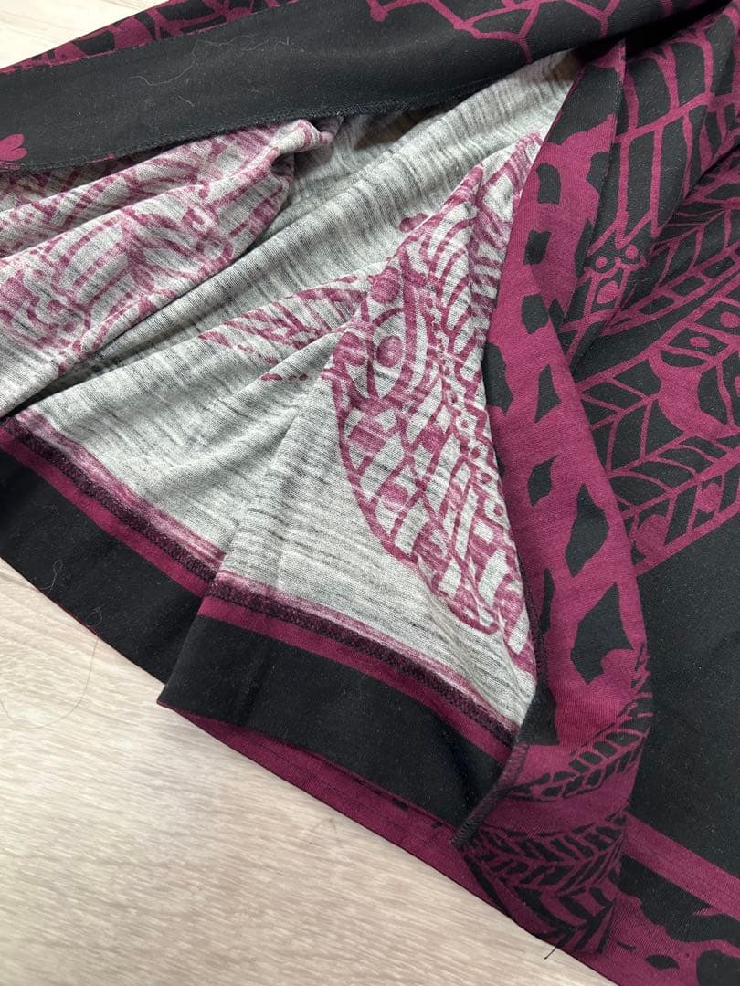 LEONARD FASHION シルク混 カシュクール ワンピース M