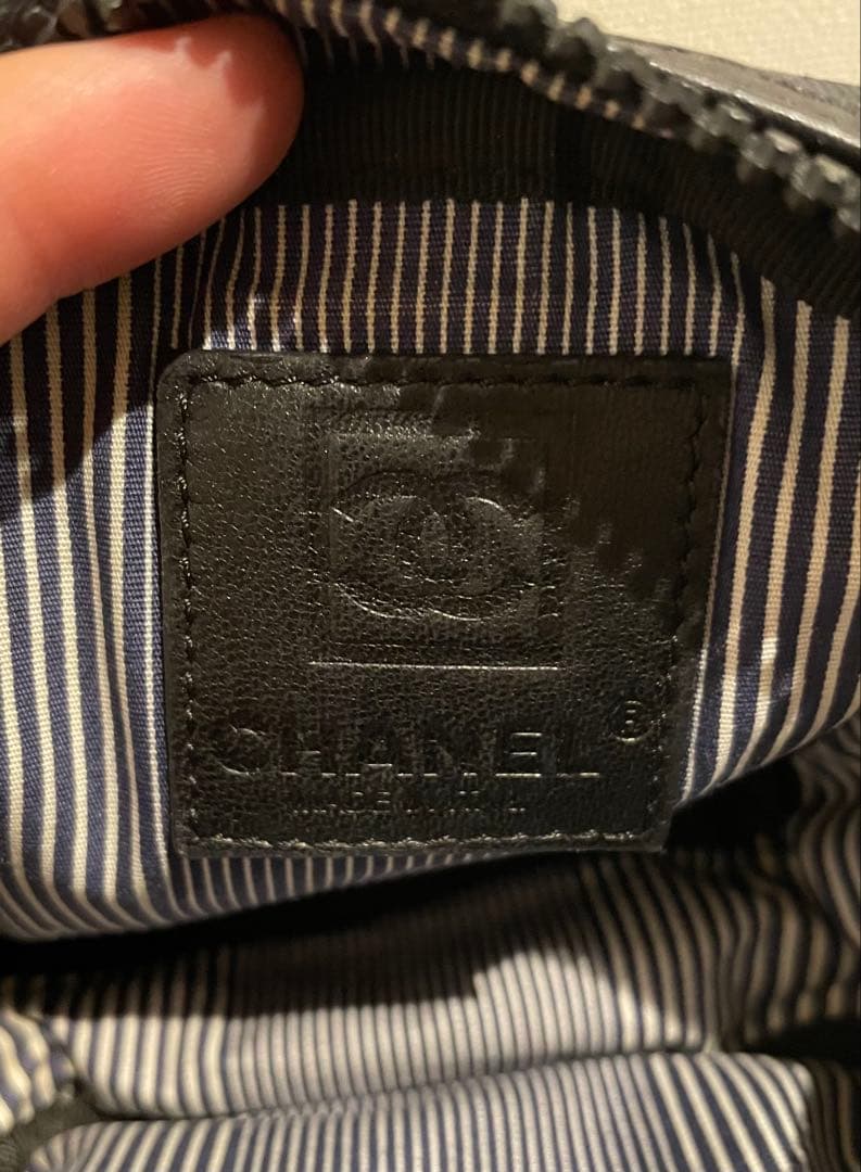 CHANEL CHANEL ウエストポーチ　ショルダーバック　ネイビー