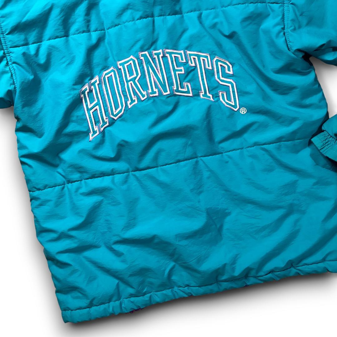 激レア90s STARTER × NBA Hornets オリジナル中綿パファー
