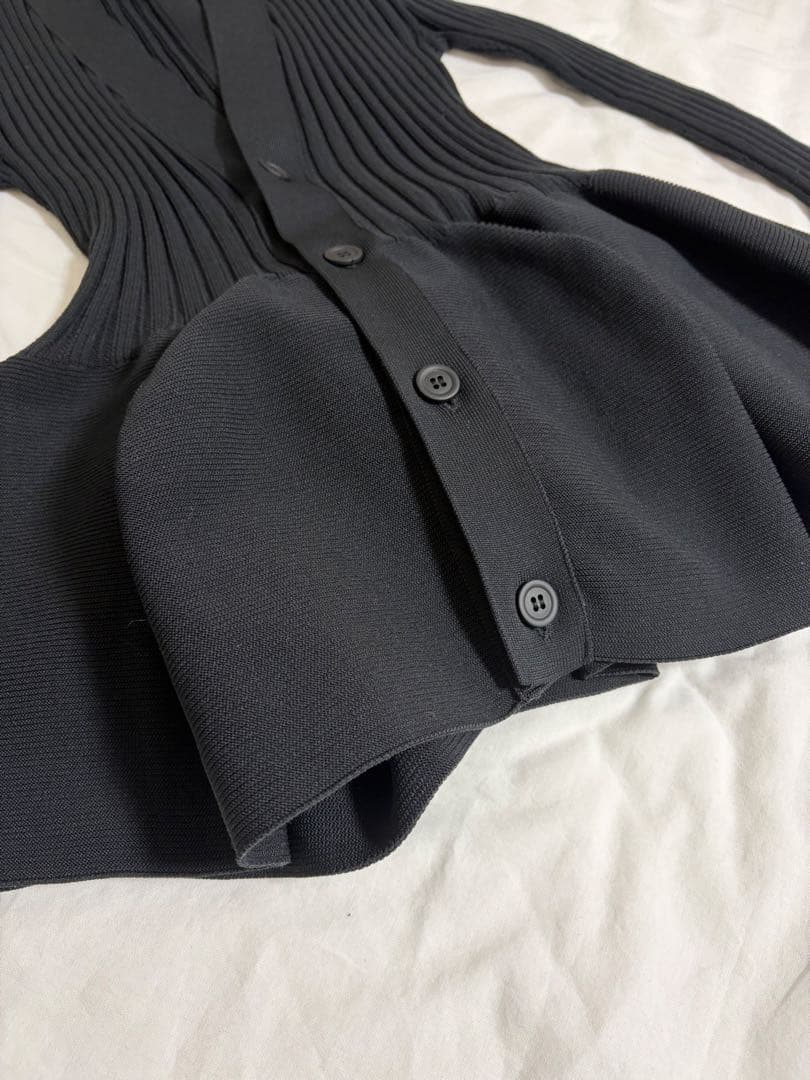 CFCL POTTERY CARDIGAN カーディガン黒　サイズ1