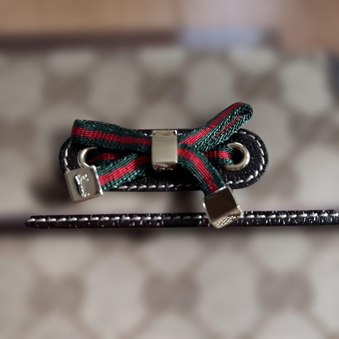 GUCCI シェリーライン　リボン　二つ折り財布