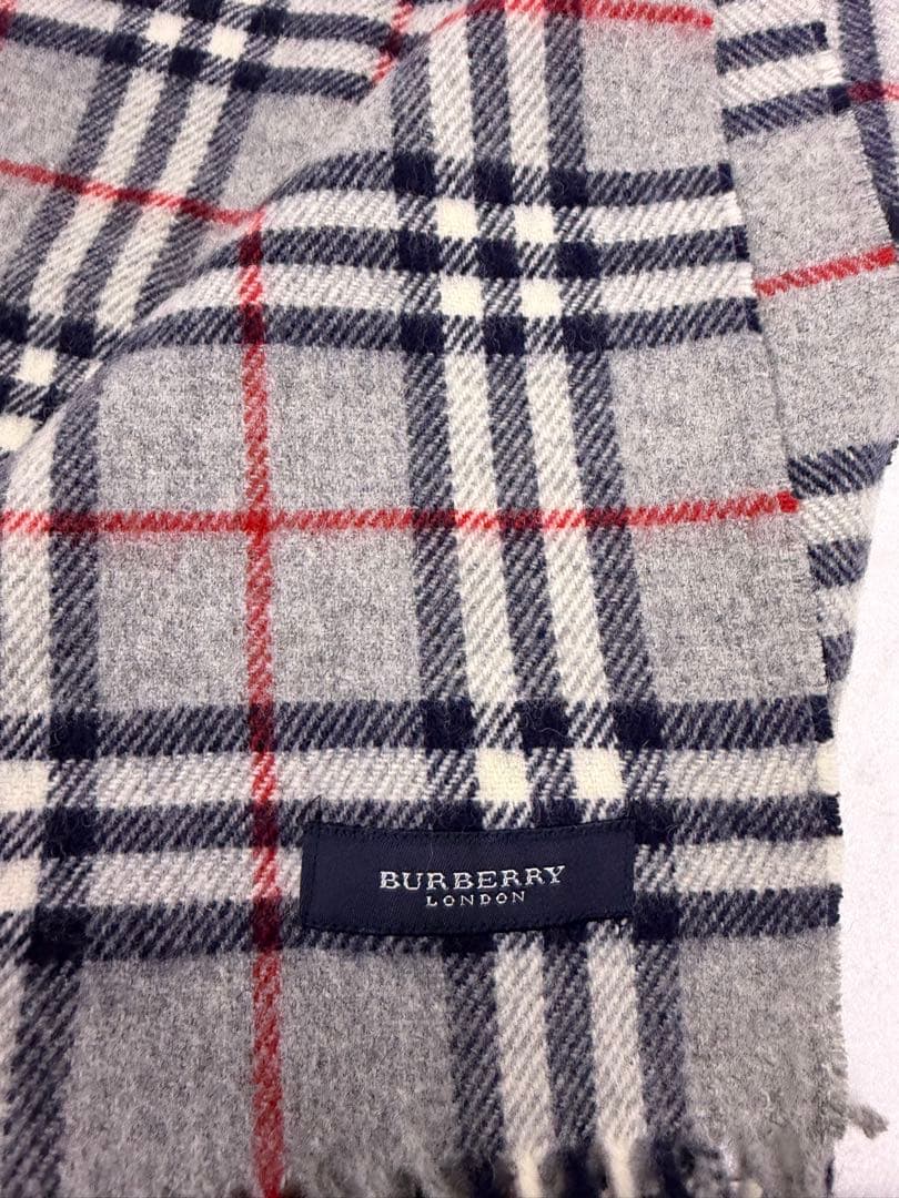 未使用　BURBERRY(バーバリー) チェック柄ウールストール ひざ掛け