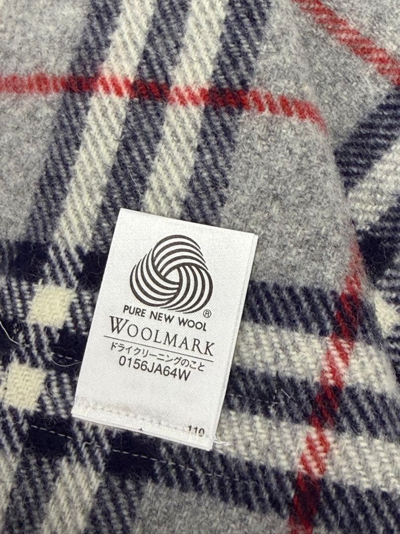 未使用　BURBERRY(バーバリー) チェック柄ウールストール ひざ掛け