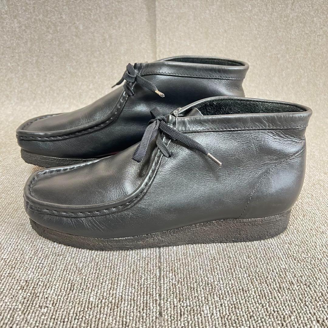 クラークス Clarks ワラビー ブラック レザー UK8