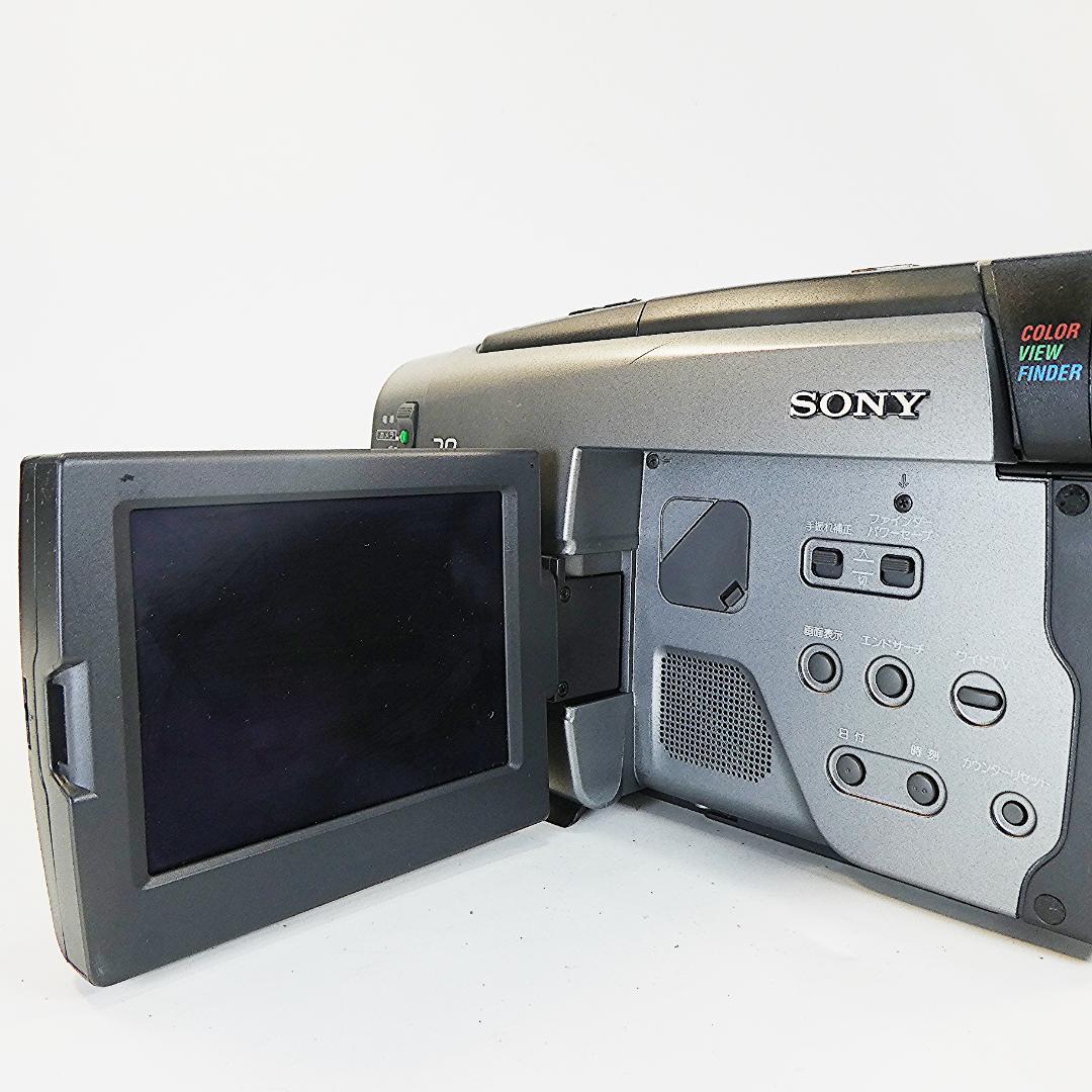 ソニーCCD-TRV90 動作良好VideoHi8ビデオカメラ DVD化に最適
