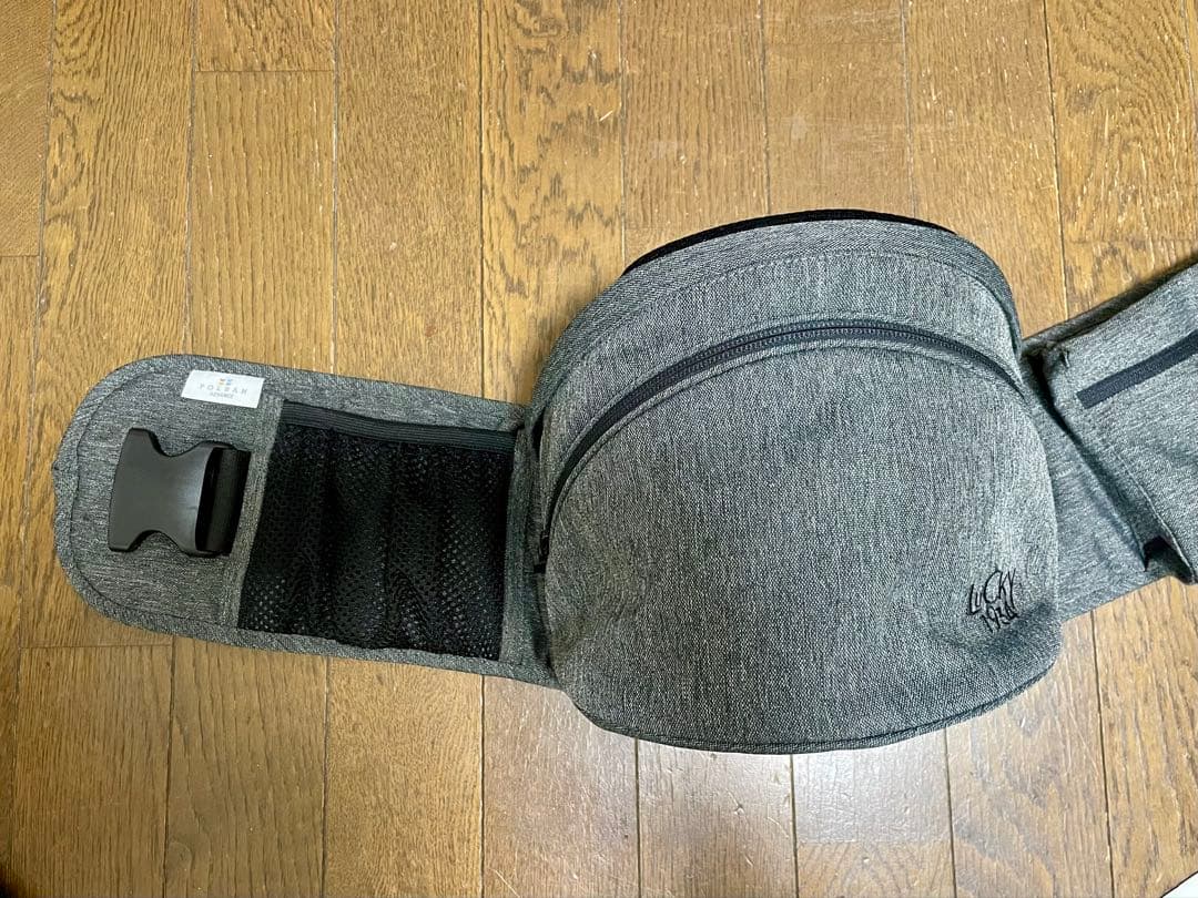 【美品】POLBAN ADVANCE 抱っこひも グレー