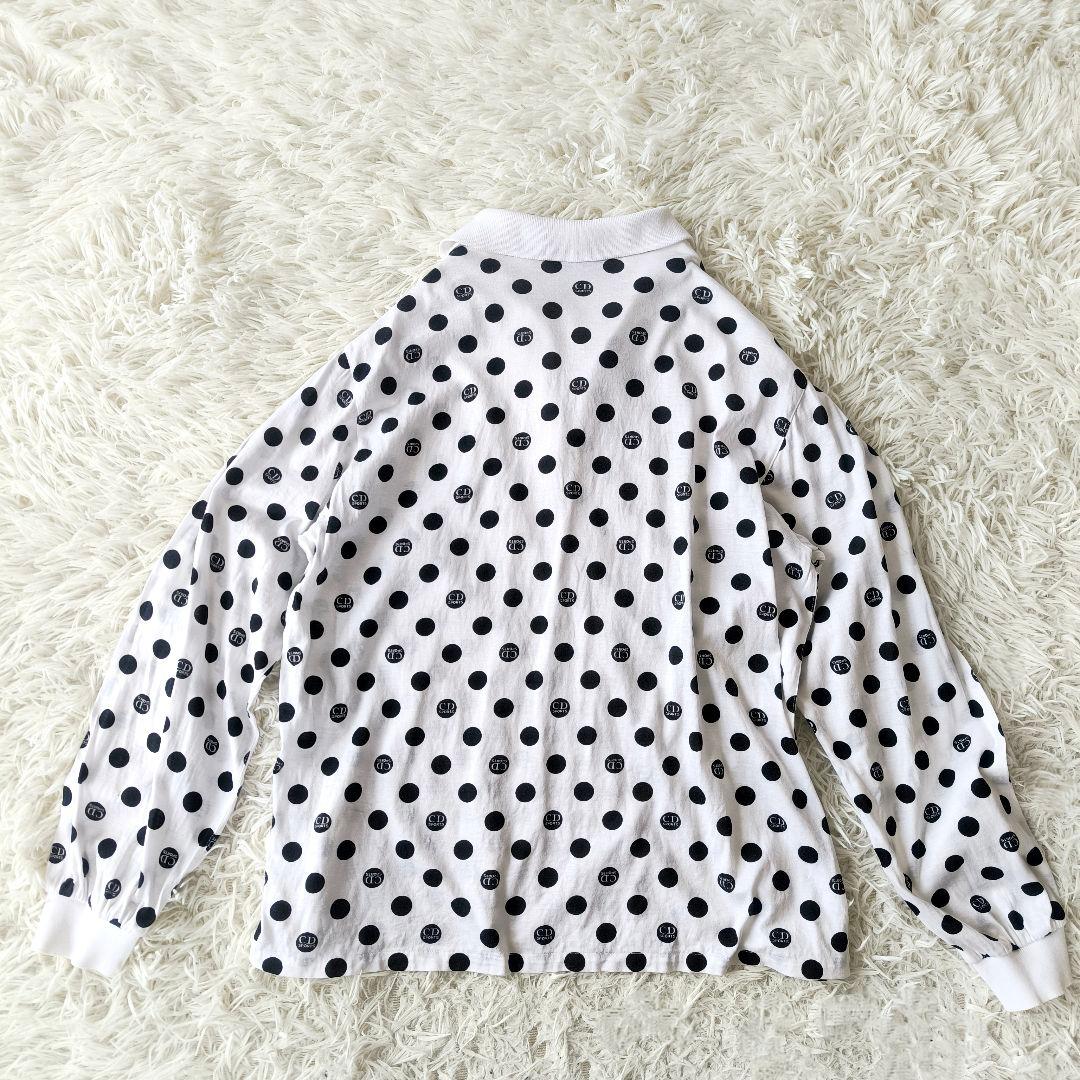 Christian Dior ディオール CD ロゴ ドット ポロシャツ L