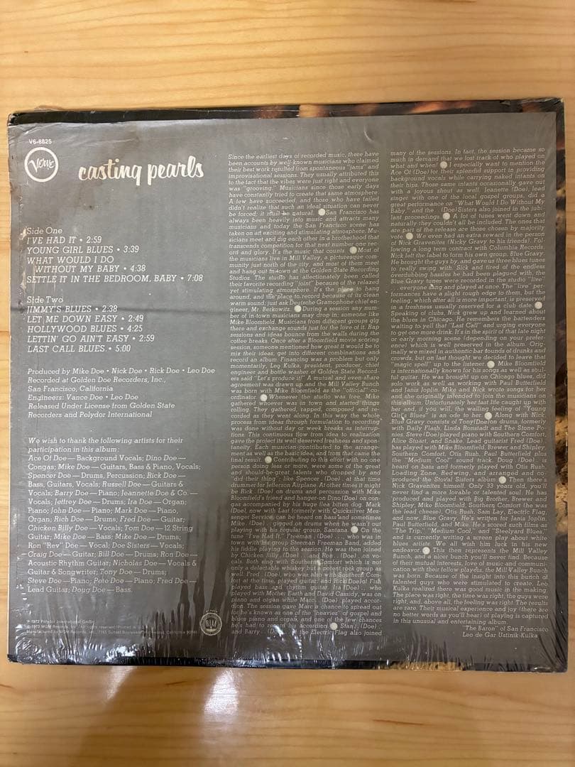 【LP】Mill Valley Bunch ‎/ Casting Pearls