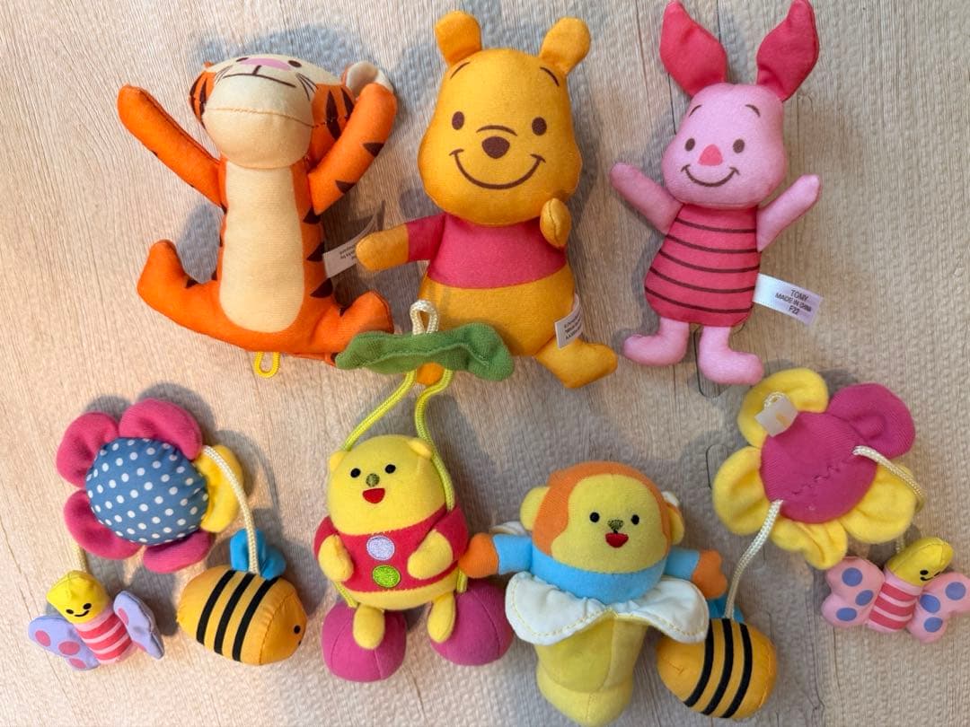 【美品】タカラトミー くまのプーさん メリー 6WAY ジム おまけ付き
