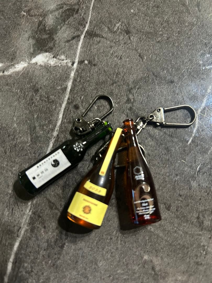 新政 ノベルティ 日本酒ボトルキーホルダー4個セット
