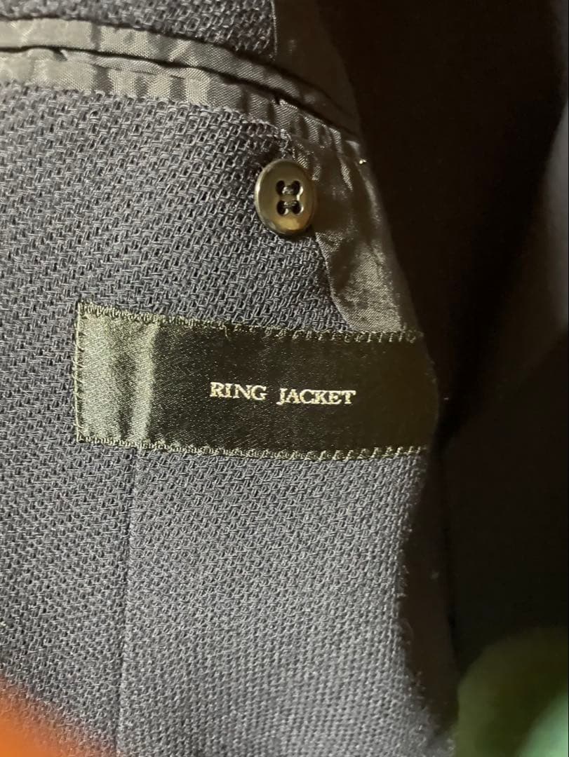 RING JACKET ネイビー ダブルブレストジャケット