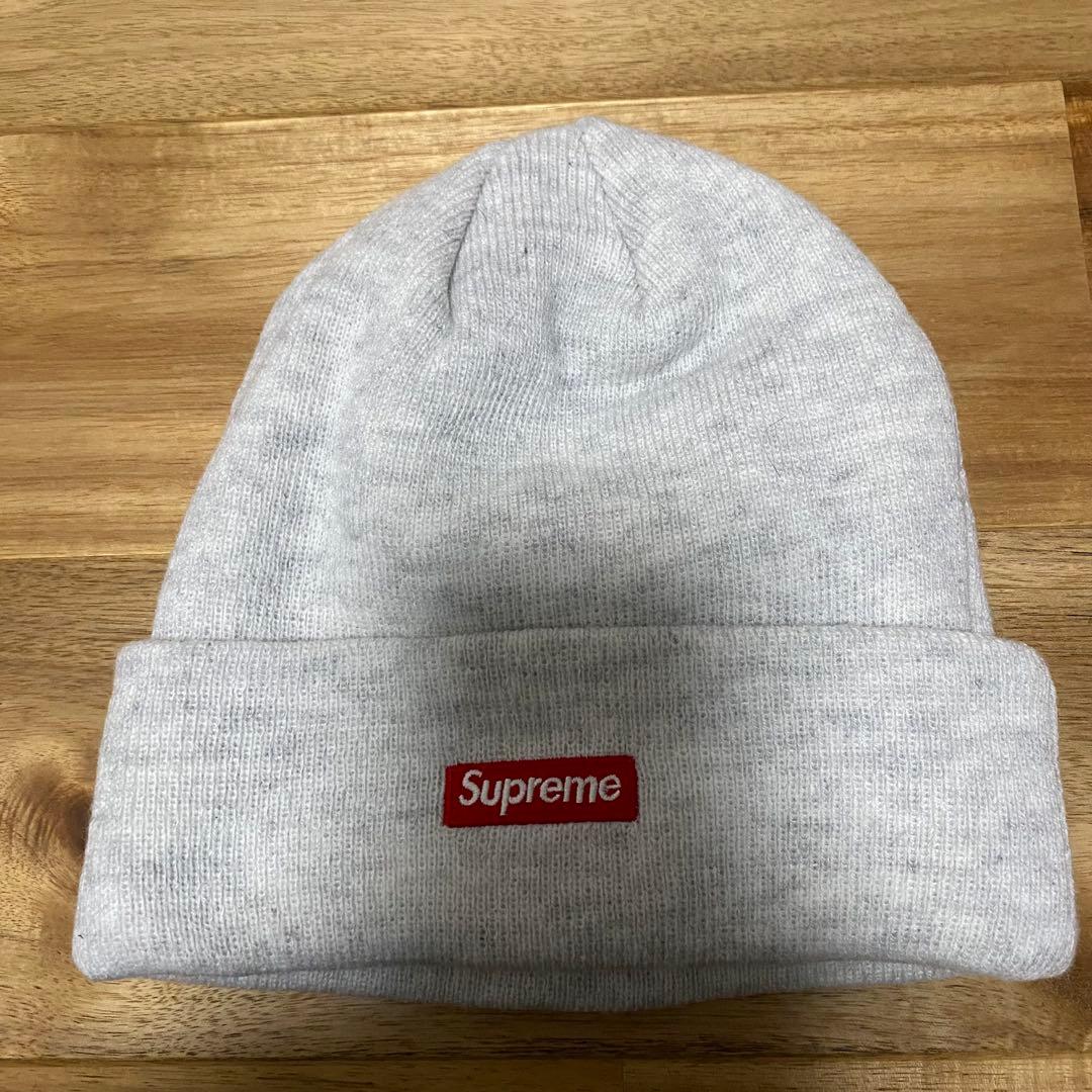 SUPREME シュプリーム x New Era S Logo ビーニー グレー