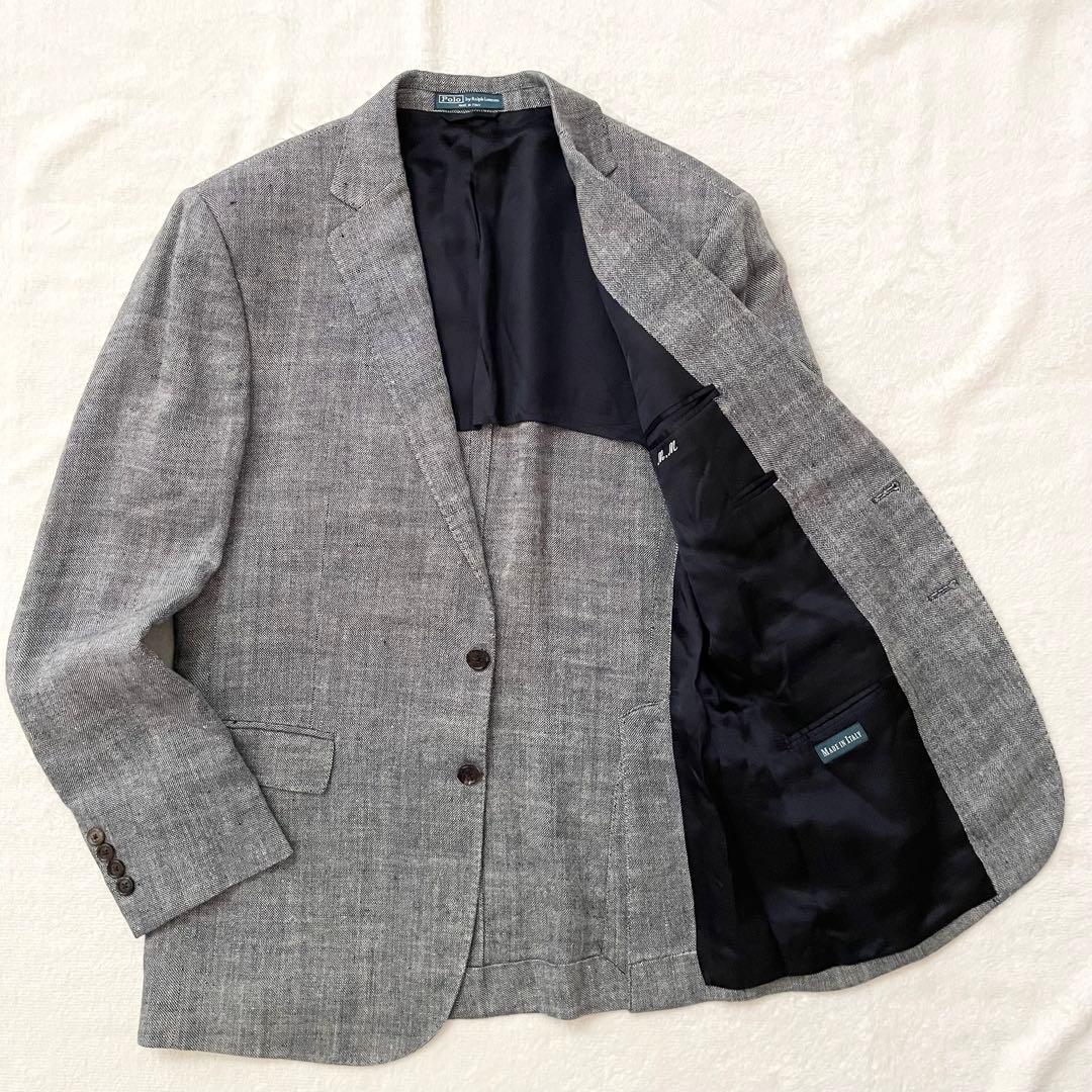 美品 Polo by Ralph Lauren リネン シルク イタリア製 40