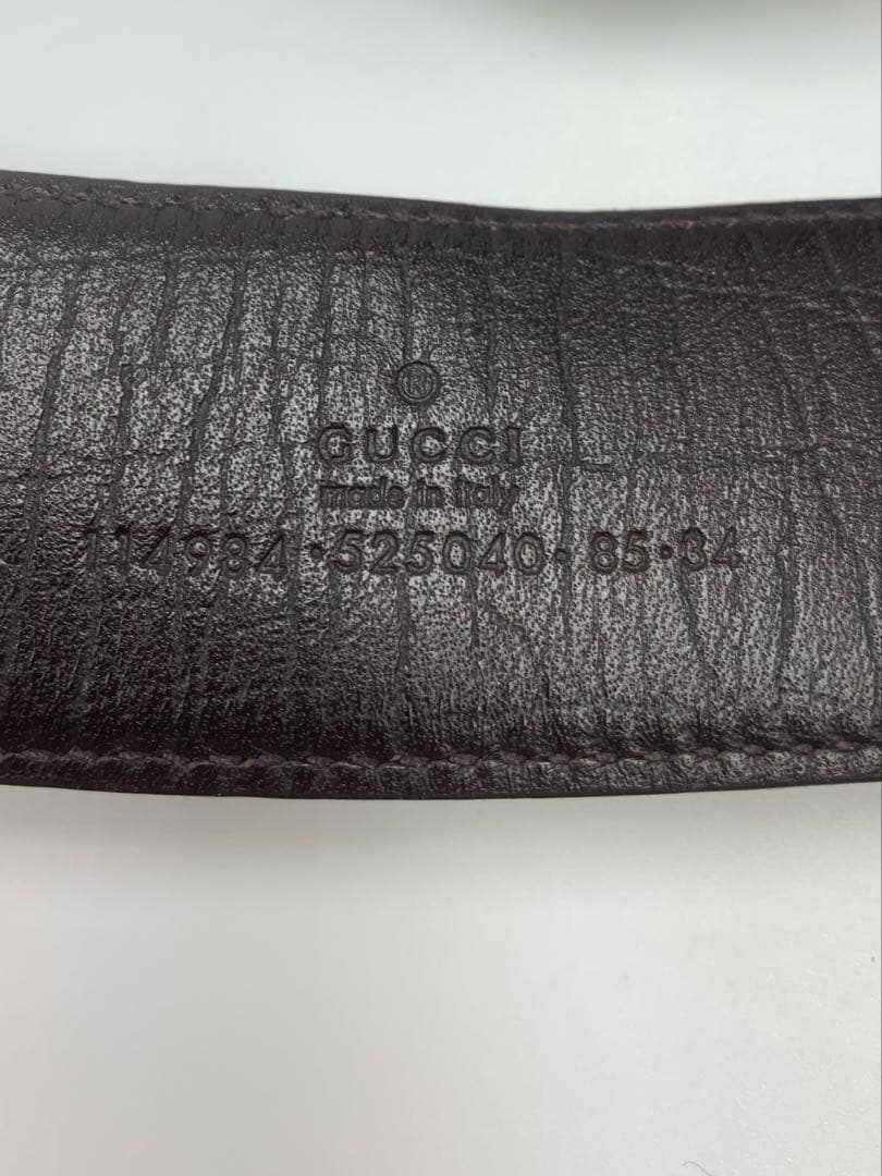 グッチ GUCCI レザー GG スプリーム ベルト シルバー金具