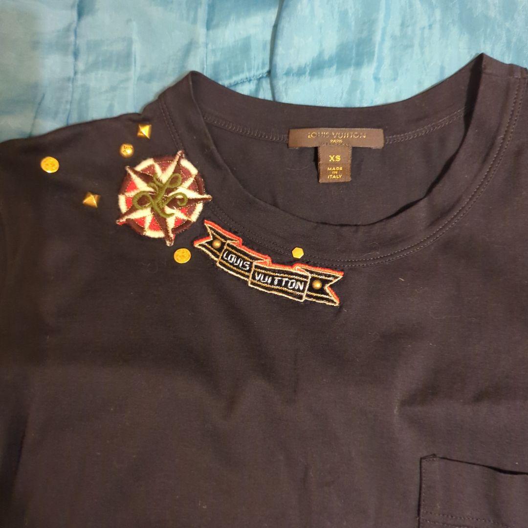 Louis Vuitton 刺繍Tシャツ XS ブラック