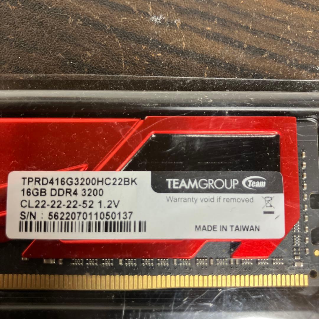 DDR4 16GB 3200MHz TEAMGROUP デスクトップ用 メモリ