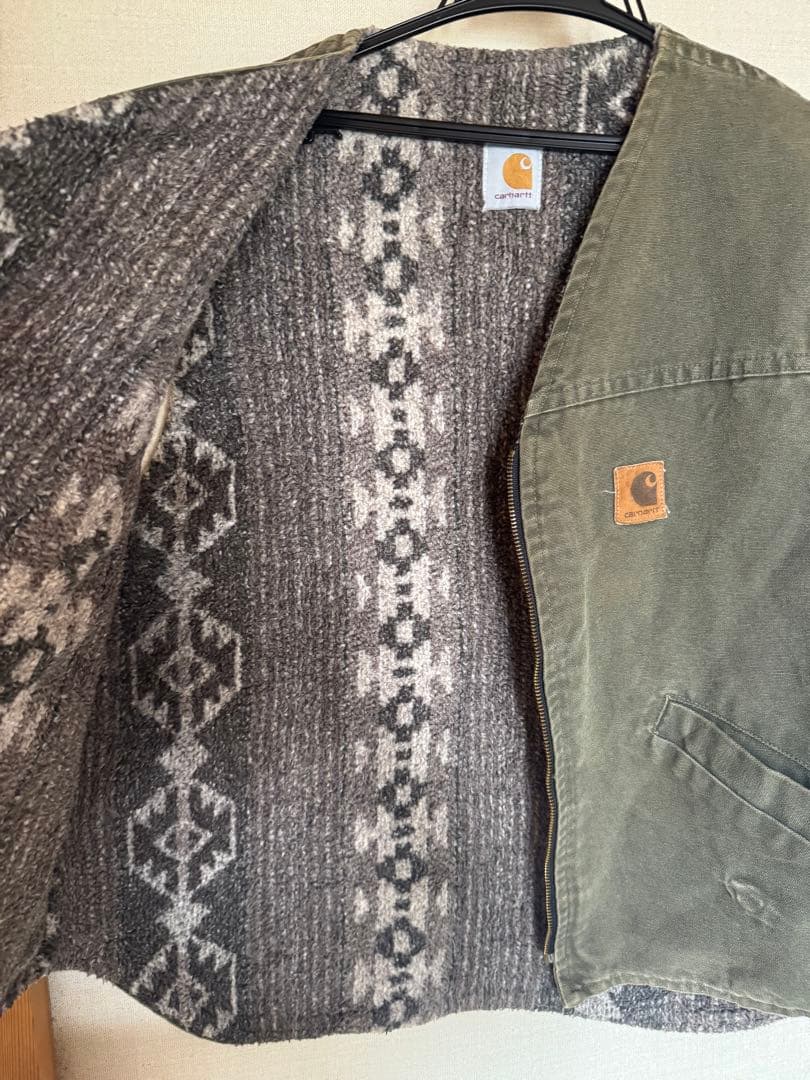 【汚れ有】Carhartt ベスト　ヴィンテージ