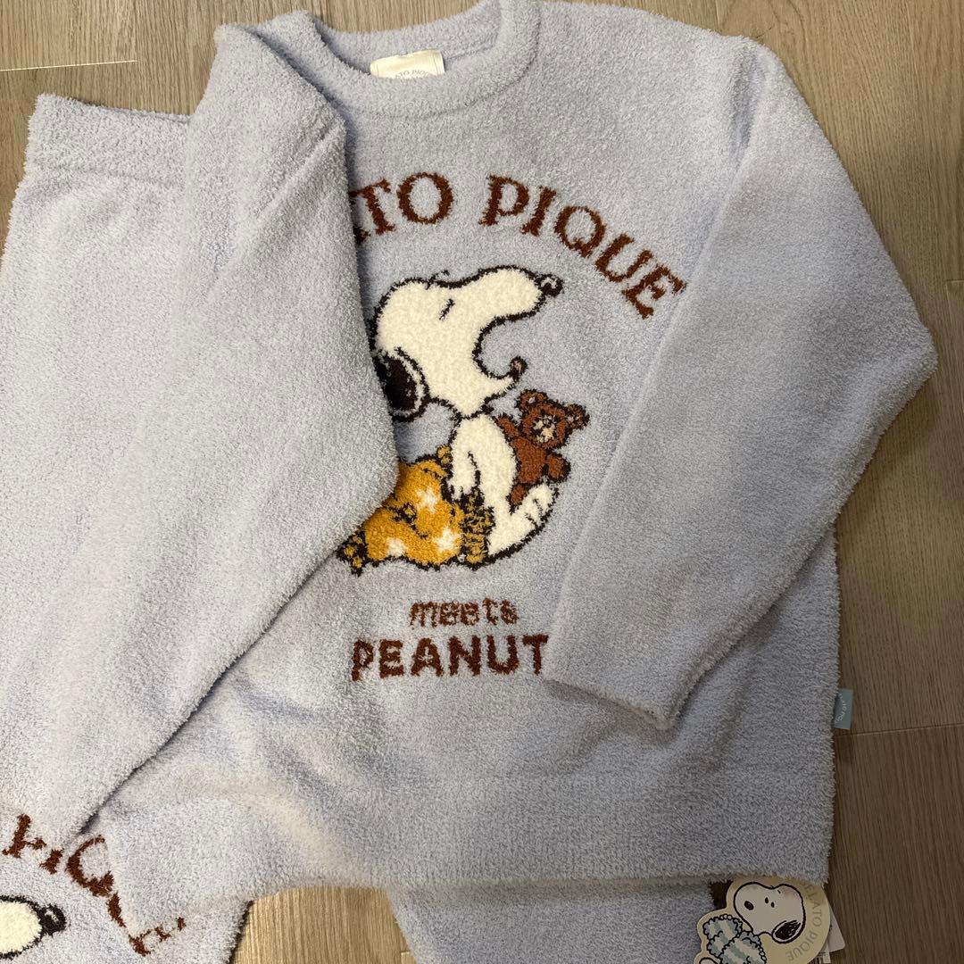 ★スヌーピー×gelato pique 長袖上下セット ルームウェア★タグ付き