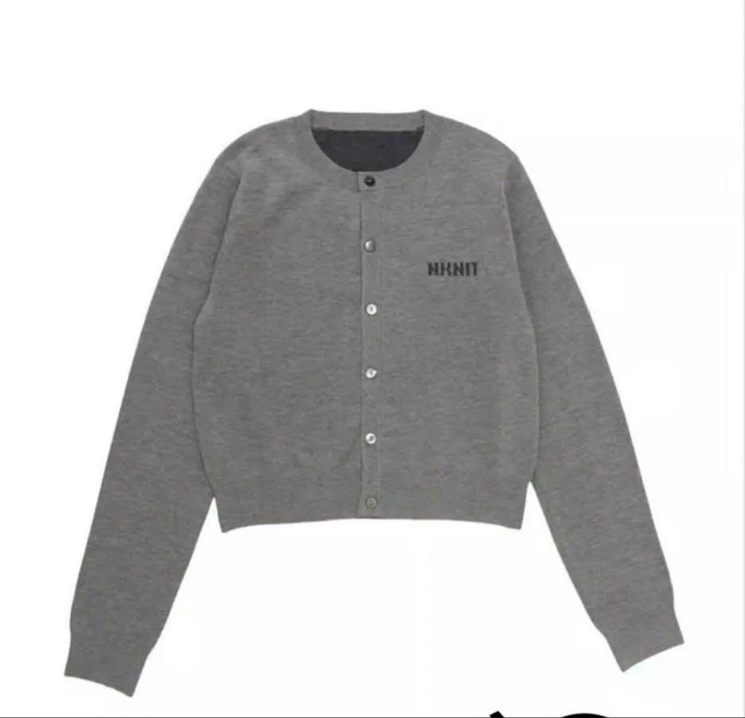 花山瑞貴さん着用 NKNIT ロゴニット cardigan shishikui
