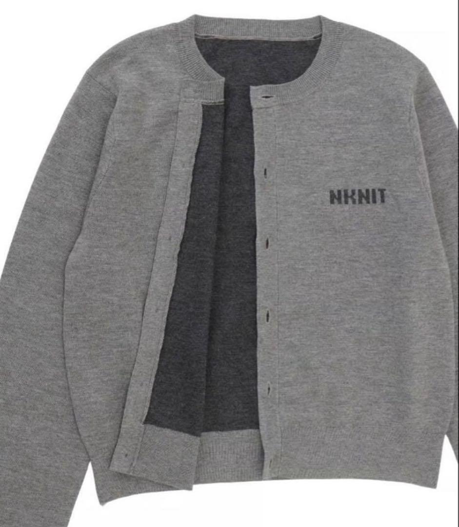 花山瑞貴さん着用 NKNIT ロゴニット cardigan shishikui