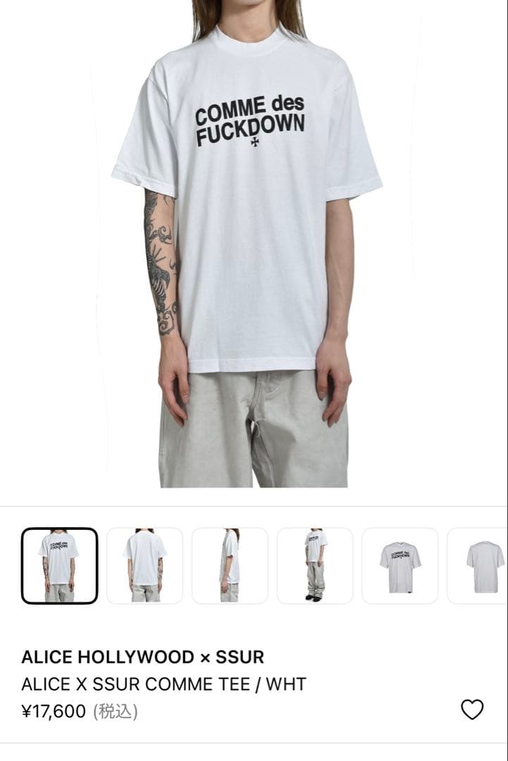 Alice Hollywood×SSUR コラボTシャツ