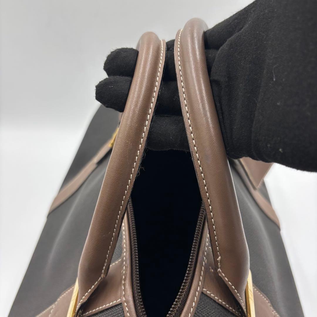 dunhill ダンヒル レザー PVC ボストンバッグ ハンドバッグ 大容量