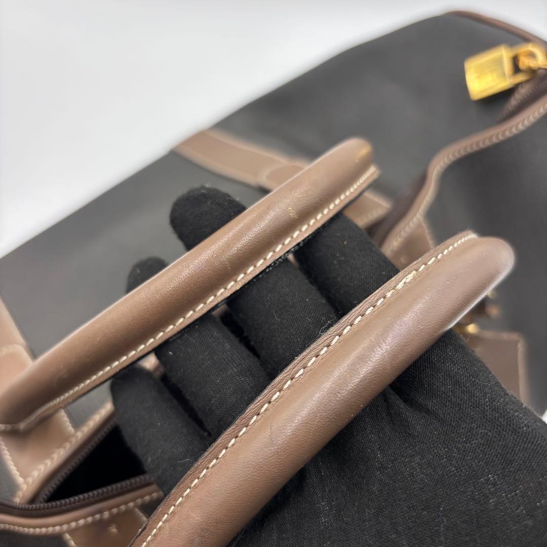 dunhill ダンヒル レザー PVC ボストンバッグ ハンドバッグ 大容量