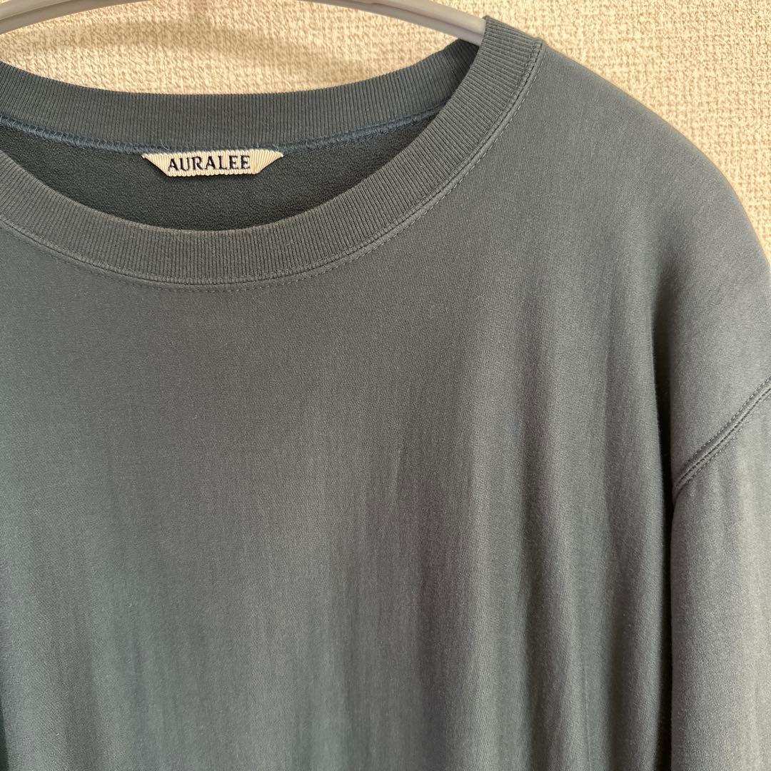 トップス AURALEE SUPER HIGHGAUZE NAPPED SWEAT P/O