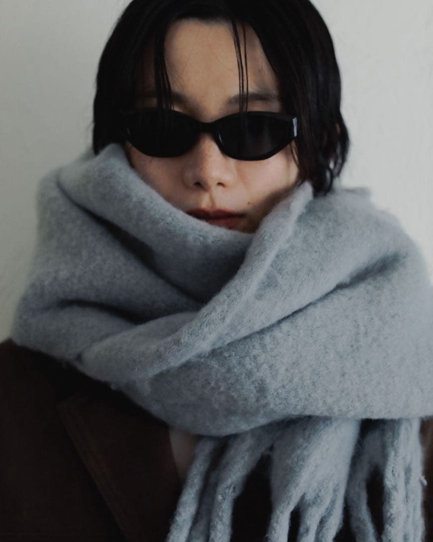k*u様 anuke / 新品・未使用 Soft Fringe Stole アイ