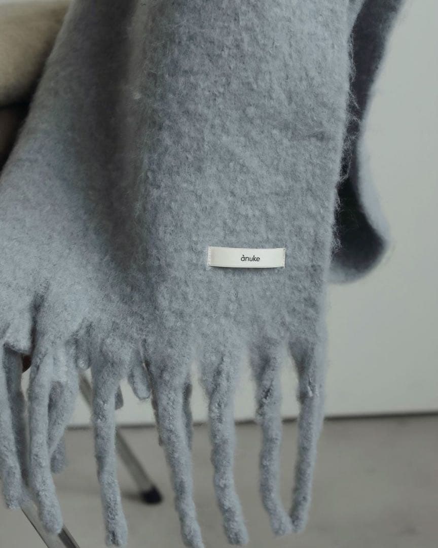 k*u様 anuke / 新品・未使用 Soft Fringe Stole アイ