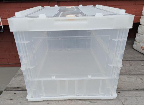 Y中古】 トラスコ中山 蓋付き 折りたたみ 収納ケース ６個セット 50L