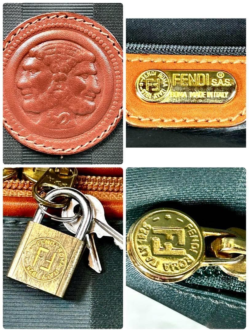 倉庫保管品✨フェンディ ペカン 2way ボストンバッグ ダレスバッグ グリーン