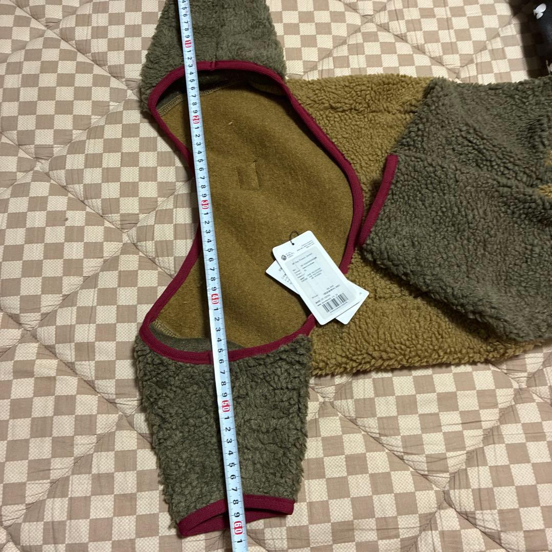 冬用犬服 ボア素材 ベージュとブラウン　新品未使用