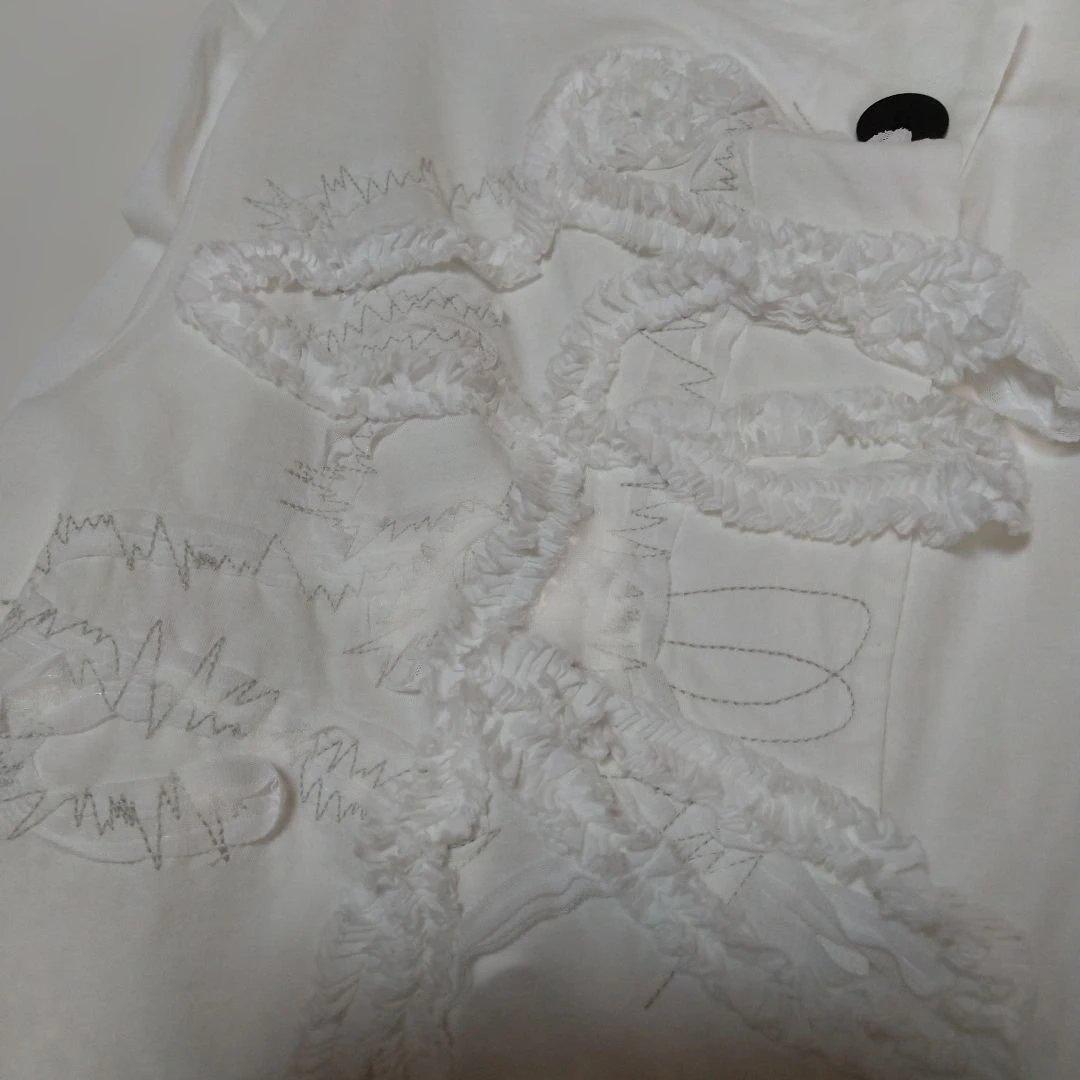 芽風　カーディガン　はおり　刺繍デザイン　白　M　センソユニコ