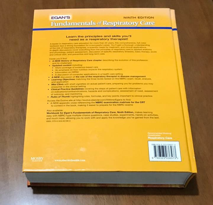 洋書 Egan's Fundamentals of Respiratory Care