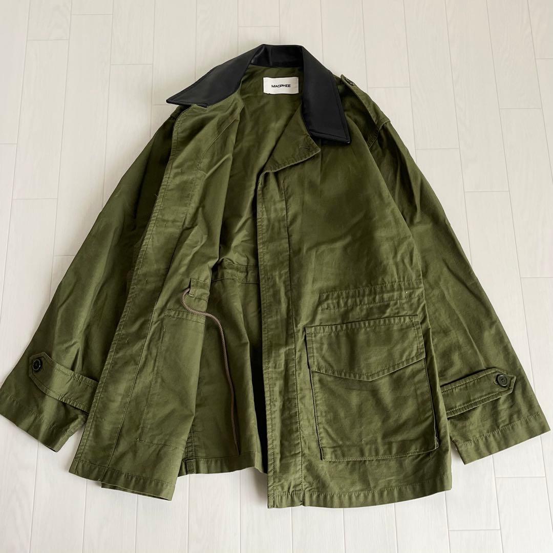 【極美品】TOMORROWLANDバックサテン ミリタリージャケット3.3万