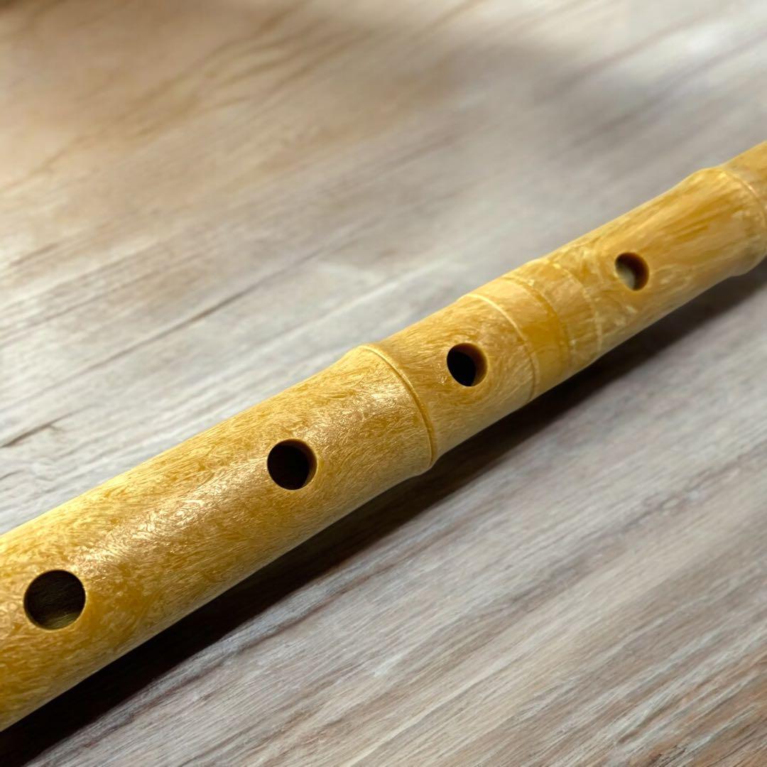 M406❀未使用 尺八 音楽 楽器 一尺六寸管 樹脂製 笛 管楽器 民芸品